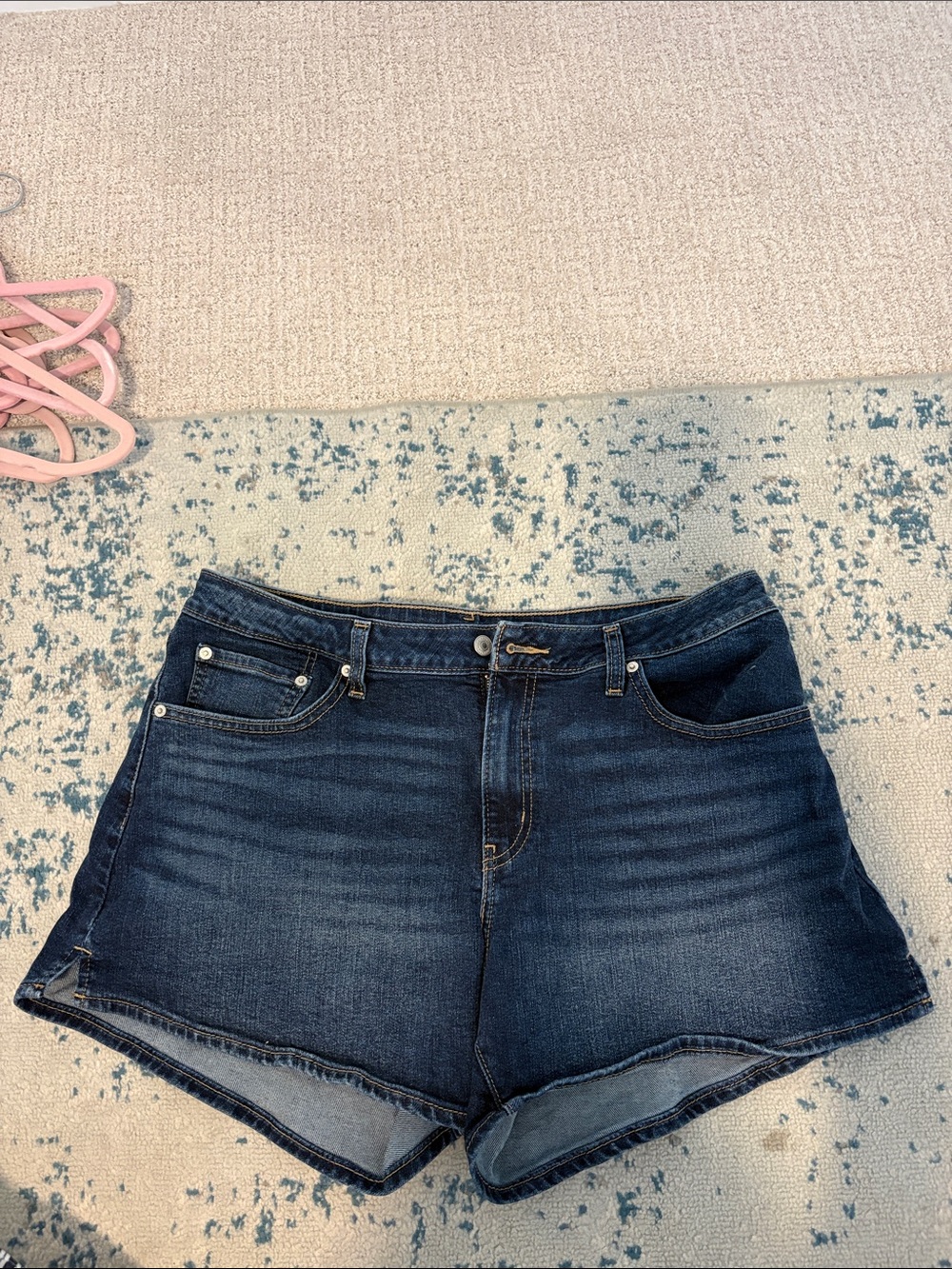 Levi's Dark Blue Denim Jean Shorts